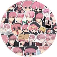 60pcs/set Anime Tamon's B-Side stickers Fukuhara Tamon Sakaguchi Sakura Waterproof Graffiti Stickers