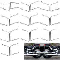 95-240mm Motorcycle Universal Chrome Side Saddlebag Support Bracket Mount For Harley Bobber Cruiser Honda Suzuki Yamaha Kawasaki