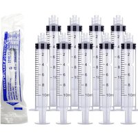 10 ml Luer-Lock-Kunststoffspritze ohne Nadel, sterilisiert, einzeln verpackt, Injektionswerkzeug, Werkzeug zum Messen von Flüssigkeiten, Werkzeug zum Füttern von Haustieren