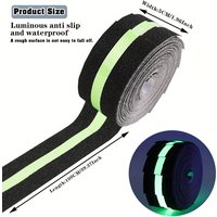 AliExpress NONE For Stairs 5x100cm Luminous Anti Slip Traction Tape Waterproof Anti Slip Gravel Safety Pedal With Luminous Markings Outdoor Use