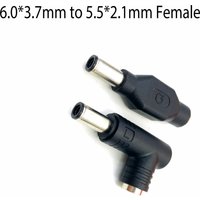 5.5x2.1 2.5m to 6.0x3.7mm with Pin DC Power Supply Adapter Connector Laptop Charging Plug Converter for Asus TUF Gaming Notebook
