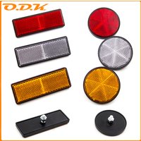 1Pc Safety Mark Signal Strip M6 screw Fixed Self Reflector Rectangular Rear Position Reflective Car Carriers Fence Trailer Gate