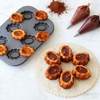 6 Cavity Flower Carbon Steel Cake Mold Madeleine Muffin Cake Pan Jam Sandwich Egg Tart DIY Cooking Mold Kitchen Utensils