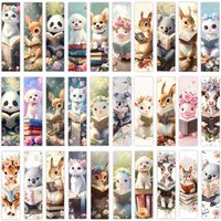 32pcs, Q-version animal collection bookmarks, suitable for teachers, readers and book lovers, birthday gift