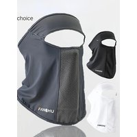 AliExpress WRELS Summer Ice Silk Mask Anti-UV Sunscreen Neck Protection Eyeglass Hole Face Veil Hiking Cycling Fishing Cooling Full Face Cover