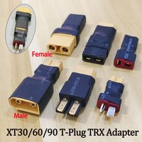 1PC Male/Female Adapter XT30 XT60 XT90 To T-Plug TRX Series Parallel Direct Connection Male Female Conneter Control Parts