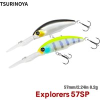TSURINOYA 57sp Minnow Wobblers Pike Fishing Lure Artificial Bait Hard Swimbait 57mm 8.2g Crankbaits Professional Fishing Lures