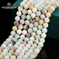 3A Natural Stone Amazonite Beads Round Loose Spacer 4 6 8 10mm Pick Size For Jewelry Making Diy Necklace Bracelet Accessory