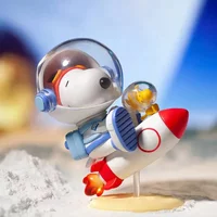 POP MART Snoopy Space Series Original Blind Box Surprise Mystery Box Cute Anime Action Figure Ornaments Figurines