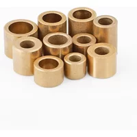 Powder Metallurgy Oil Bearing Copper Sleeve / Brass Shaft Sleeve M3-M60