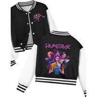 Children's Clothing KPop Demon Hunters Huntrix Print Baseball Jacket Girls Boys Fashion Clothes Child Girl Movie Fan Jacket 4840
