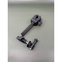 360° Rotating Extended Aluminum Rod Sport Camera Holder Universal Clamp Mount for Desktop and Round Tube Use