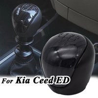 5 Speed Gear Shift Knob For Kia Ceed ED 2006 2007 2008 2009 2010 2012 Car-styling Shifter Lever Pen Handball Black Pu Leather