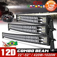 CO LIGHT 52" 12V 24V Offroad LED-Lichtleiste Spot Flood Combo Beam 110000 LM LED Bar 2-reihige LED-Arbeitslichtleiste für Auto 4WD LKW SUV