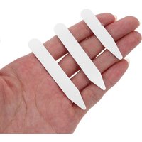 200pcs Stays White Plastic 3 Sizes 5CM Collar Stiffener 6 5CM 7CM Shirt Inserts Men Accessories Collar Bone Stiffeners