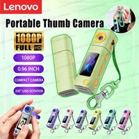Lenovo Mini Thumb Camera Lens Rotation Outdoor Portable Sports Digital Student Video Photography Color 1080P