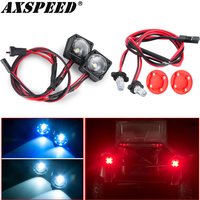 AXSPEED RC Car LED Light Headlights Taillight for Vanquish Products VS4-10 Phoenix VPS09007 1/10 RC Crawler Car Upgrade Parts