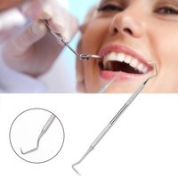 Stainless Steel Double Ended Toothpick Scraper Tools Dental Stain Remover Periodontal Probe Explorer For Teeth Clean Hygiene