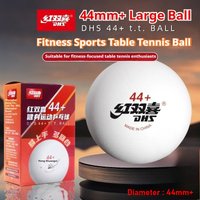 DHS Large Size 44mm+ Table Tennis Balls ABS New Material Training & Fitness Ping Pong Balls with Seam 6PCS/BOX Table Tennis Ball