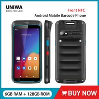 UNIWA V5N Rugged 4G Smartphone Front NFC 5.5" IPS Touch Screen 6GB 128GB 4000mAh 13MP Android Mobile Barcode Phone 2D Scanning