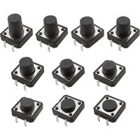 20Pcs/lot 4 Pins 12 x 12mm Tactile Push Button Switch Micro Panel PCB Momentary Tact Switches 12x12mmx4.3mm~12mm