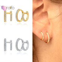 925 Sterling Silver Ear Cuffs for Women Gold Color Ear Cuffs Clip Earrings Climbers No Piercing Fake Cartilage Earrings Jewelry