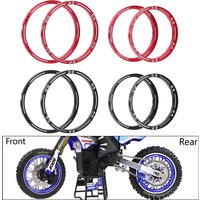 For LOSI-1/4 Motorcycle Promoto-MX Aluminum Alloy Front Rear Wheel Reinforcement Rings Hub Reinforced Outer Frame Upgrade Parts