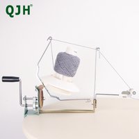 QJH DIY Large Metal Yarn/Wool/String/Fiber Ball Winder Hand Operated,Ball Winder Holder,for Swift Winding Lines,Laces,Yarns