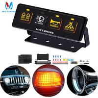 MICTUNING 12V 60A Universal 4 Gang Wireless Switch Panel, Auxiliary Car Swtich Panel Toggle/Momentary/Flash/Strobe, for Truck