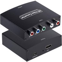 1080P Video Audio Converter Adapter YPbPr To HDMI-compatible RCA to HD Connector Adapters for DVD HDTV Monitor Projector