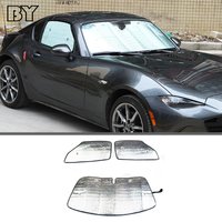 For Mazda MX-5 MX5 2016-23 Car Sun Block Sunscreen Insulation Car Sun Visor Curtain Summer Glass Reflective Mesh Cover Accessory