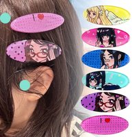 INS Anime Women Cosplay Hairpin Y2K Cartoon Character Acrylic Hair Clip Headwear Jewelry Carnival Hair Accessories