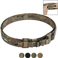 Modular Lightweight Dual Layer Belt Multi Purpose Organizer for Outdoor Airsoft Gear Adjustable Attachment System