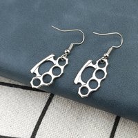 Fashion Knuckles Dangle Drop Earrings Vintage Goth Y2k Aesthetic Cool Long Earrings for Women Designer Jewelry Accessories