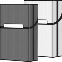 Portable Cigarettes Slim Aluminum Cigarette Case Cigar Tobacco Holder Box Storage Container Smoking Accessories