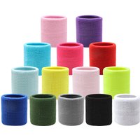 Moisture Absorbing Wrist Band High Elasticity For Sports Running Wiping Sweat Fitness Cycling Fluorescent Color Wrist Band
