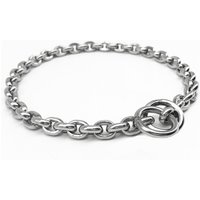 50-75CM Strong Solid Stainless Steel 304 Dog Chain Leash Dog Collar Stainless P Chain Special for Small Middle Giant Dogs