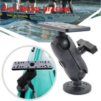 360 Degree Swivel Ball Mount Marine Kayak Electronic Fish Finder Mount Base Fishfinder GPS Plate Rotating Boat Supporter Sonar
