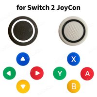Silicone D-Pad Button Cap Set for Switch 2 JoyCon Thumb Grips Caps Directional & A/B/X/Y Button Cover for Switch 2 Accessories