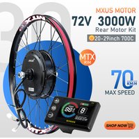 AliExpress KUNTENG E-BIKE MTX 72V 3000W Electric Bicycle Conversion Kit Rear Brushless Hub Motor Wheel 135-142mm Dropout Ebike Motor Wheel Conversion Kit