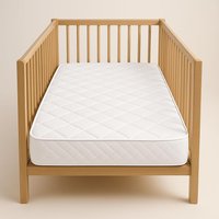 Eco Fibre Cot Bed Mattress Hypoallergenic, WaterResistant Quilted Cover, Reversible amp Firm Support, BSITested Baby Cot Mattre