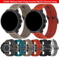 22mm Silicone Strap For Suunto RACE / Vertical Watch Band For Suunto 5 / 9 Peak Pro Wristband Bracelet Replacement Accessories
