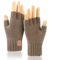 AliExpress MKSANFPN Women Men Short Outdoor Half Finger Gloves Fingerless Knit Wrist Spring Autumn Warm Stretch Work Cycling Accessories Gloves