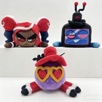 Hazbin Hotel Helluva Boss Hazbin Hotel Peripheral Plush Doll Fizzarolli Jester Demon Stuffed Soft Cartoon Plushie Collectible