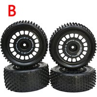 4Pcs RC Off-road Front Rear Tires for HSP Wltoys HPI Redcat Traxxas Axial Tamiya TT02-B 1/10 1/12 Racing Car Compatible Accessor