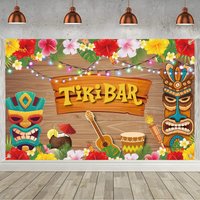Beach Party Banner Backdrop Decor Hawaiian Theme Summer Birthday Party Hawaiian Theme Birthday Supply Photography
