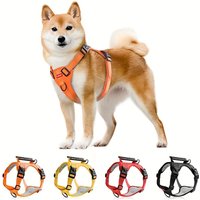 Adjustable Soft Padded Harness with Easy Control Handle Prevents Choking Pulling Comfortable No-Pulling Pet Harness for Dogs