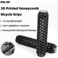 Shockproof 3D Printed Honeycomb Bicycle Grips Ultralight Road Bicycle Handlebar Grip Anti-slip MTB Handle Cover Bike Accessories