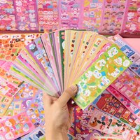 100/50Sheets Cute Cartoon Guka Laser Scrapbook Decoration Material Stickers for Helmet Bicycle Hand Account Pencil Case Decals