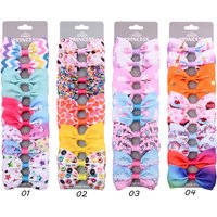 10PCS Rainbow Unicorn Star Hair Bows Clip For Kids Girls Handmade Boutique Hairgrips Headwear Hair Accessories wholesale